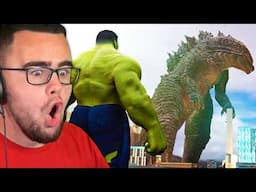 Reacting to HULK VS GODZILLA!!