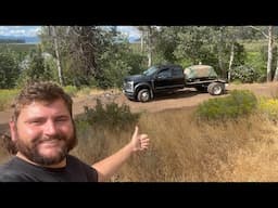 SCRATCHING UP MY BRAND NEW FORD F-550 its FIRST TIME in 4WD Truck Camping