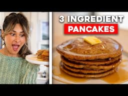 3 INGREDIENT Fluffy Pancakes! Low Carb, Keto Gluten Free