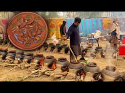 KATWA GOSHT RECIPE | PAKISTAN'S MEGA FOOD PREPARATION FOR 3000 PEOPLES | VILLAGE WEDDING FOOD