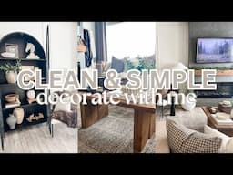 REDECORATING MY HOME ME AFTER THE HOLIDAYS 2025 | CLEAN & SIMPLE LIVING ROOM DECOR