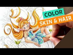 How to color skin, hair, clothes 🧚💚 | Magical Woodlands from Kate Pellerin (Poopikatt)