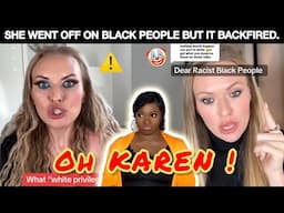 ANGRY WHYTEE WOMAN SCOLDS BLACK PEOPLE & gets MASSIVE CLAPBACK