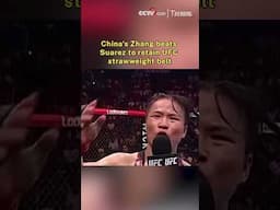 China's Zhang beats Suarez to retain UFC strawweight belt