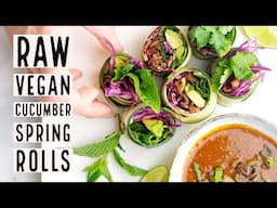 Raw Vegan Spring Rolls // EASY RAW VEGAN RECIPE