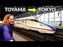 What a Japan BULLET TRAIN is like (Toyama to Tokyo)