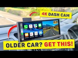 CarPlay With A 4k Dash Cam | Lamtto RC14 Dashboard Console Review