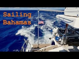 Sailing Bahamas, Crossing the Gulf Stream, Leopard 50 Catamaran, 1/4