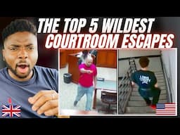 THE TOP 5 CRAZIEST COURT ROOM ESCAPES!-  Brit Reacts