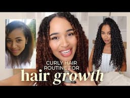 THE BEST CURLY HAIR ROUTINE FOR HAIR GROWTH | GET LONG CURLY HAIR IN 2025