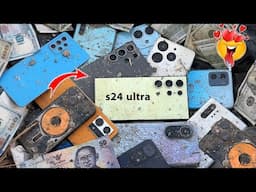 🥰Big Lucky! i Found Galaxy S24 Ultra, iPhone 13 & Much More | Restoration S24 Ultra Cracked