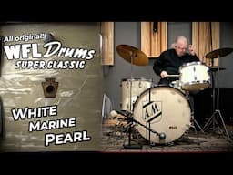 INCREDIBLE one-owner WFL Drum Kit! - White Marine Pearl