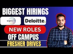 Wipro New Hiring Announced | OFF Campus Drive | 2025, 2024, 2023 Batch Hiring | Fresher Jobs