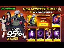 25 January Next Mystery Shop Free Fire | Kakashi Bundle Mystery Shop review | New Event Free Fire