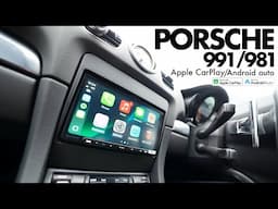 Porsche 981 and 991 Double Din Apple Carplay Android Auto radio upgrades