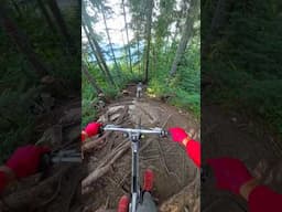 Steep & technical line in Whistler