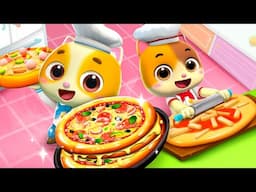 ABC Songs with Pizza | Learn Alphabets | Educational | Nursery Rhymes & Kids Songs | Mimi and Daddy