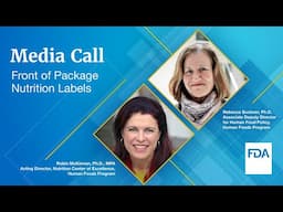 MEDIA CALL: Front of Package Nutrition Labels – 1/14/2025