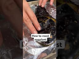 How to roast eggplant! 🍆 #eggplant #eggplantrecipe #cooking