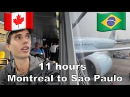 MONTRÉAL TO SÃO PAULO, 11 hour overnight flight from Canada to Brazil