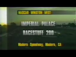 1996 NASCAR Winston West Series Imperial Palace / Racestuff 200 At Madera Speedway