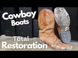 Lucchese Cowboy Boots Restoration | Total Shoe Makeover