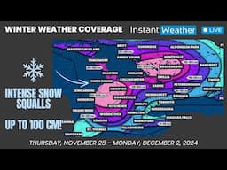 NOVEMBER 28, 2024 | ❄️ Winter Weather Coverage: Significant Snow Squall for Ontario