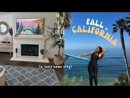 a cozy fall home vlog in California 🌞🍂🌊