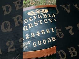 Making a spirit board from a thrifted $10 coffee table  #ouijaboard #diyhalloween #halloweendecor