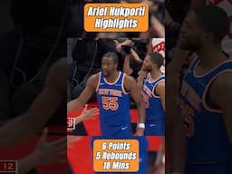 Ariel Hukporti was a monster against the Raptors! #shorts #knicks