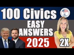 2025 U.S. Citizenship Official USCIS 100 Civics Questions 2008 version v7R2 #citizenshipwithjackie