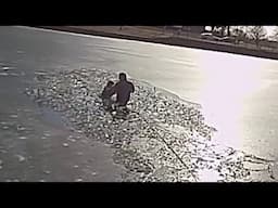 NJ police officer saves boy who fell through ice in New Jersey