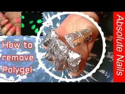 HOW TO REMOVE POLYGEL THE EASY WAY | REDESIGN | GLOW IN THE DARK! | ABSOLUTE NAILS