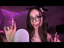 CHAOTIC FAST & AGGRESSIVE ASMR (Mouth Sounds, Frantic Rambles, Long Nail Tapping +)