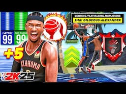 SHAI GILGEOUS-ALEXANDER + 99 LAYUP & 99 MIDRANGE is UNGUARDABLE (NBA 2K25)