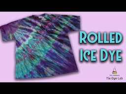 Tie Dye Designs:  Rolled Ice Dyed Shirt