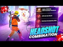 2025 SECRET HEADSHOT COMBO For 99% Headshot Rate ☠️🔥 || 5 Best Character Combination Free Fire Max