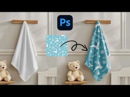 How To Add Pattern Easily On Fabric in Photoshop | Photoshop Mockup Tutorial