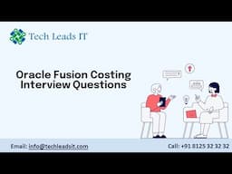 Master Oracle Fusion Costing Setup with Top Interview Questions & Expert Answers