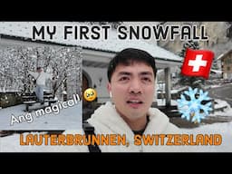 MY FIRST SNOWFALL EXPERIENCE: Lauterbrunnen Switzerland