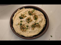 How to Make the Best Hummus Ever with Garlic Confit and Tahini Sauce!