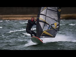 THE LAKE IS COOKING!🔥 A Hardcore Winter Windsurf Session…