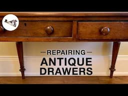 How to Repair Antique Wooden Drawers with Locks - a Fixing Furniture Restoration