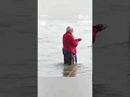 When PM Modi took a dip at the Mahakumbh...