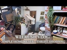 THRIFT + ANTIQUE SHOP WITH ME/HOMEMAKING AND HOME DECORATING INSPIRATION/WINTER WEEKEND VLOG 2025