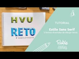 Tutorial Reto de lettering – Letras con efecto biselado