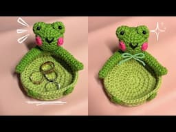 Ranita organizadora✨- Tutorial crochet