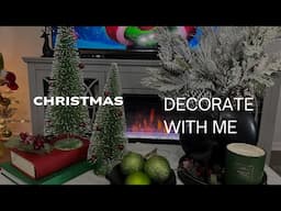 2024 CHRISTMAS DECORATE WITH ME | Family Room | Red, Green & Black