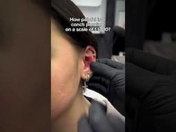 How painful is a conch piercing on a scale of 1 to 10?