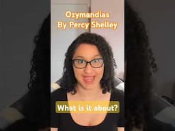 What is the poem 'Ozymandias' by Percy Shelley about? #gcseenglishliterature #gcseenglish #revision